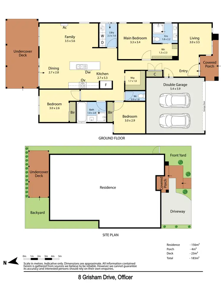 Floorplan of Homely house listing, 8 Grisham Drive, Officer VIC 3809