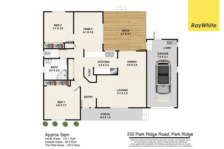 Floorplan of Homely retirement listing, 332/431 Park Ridge Road, Park Ridge QLD 4125