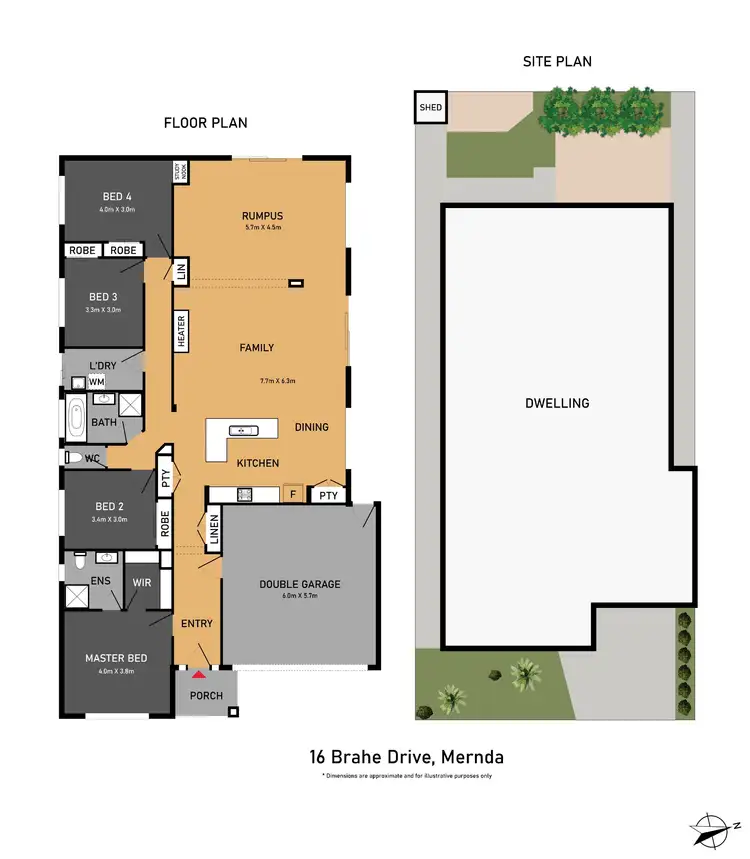 Floorplan of Homely house listing, 16 Brahe Drive, Mernda VIC 3754
