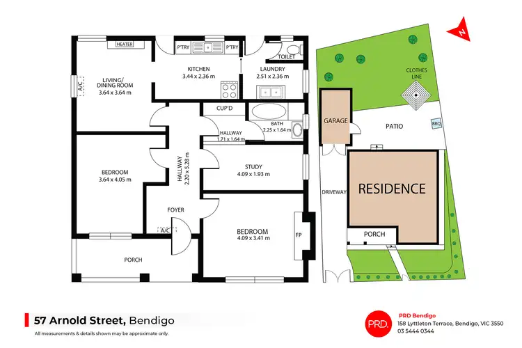 Floorplan of Homely house listing, 57 Arnold Street, Bendigo VIC 3550