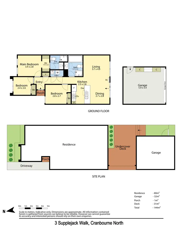Floorplan of Homely house listing, 3 Supplejack Walk, Cranbourne North VIC 3977