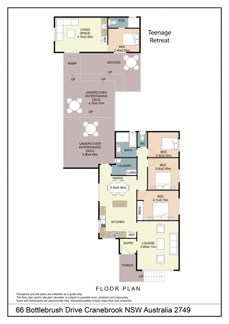 Floorplan of Homely house listing, 66 Bottlebrush Drive, Cranebrook NSW 2749