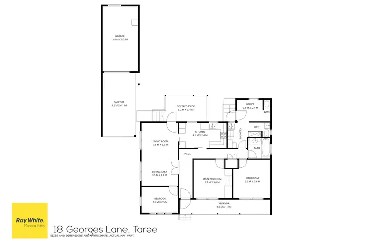 Floorplan of Homely house listing, 18 Georges Lane, Taree NSW 2430