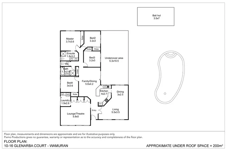 Floorplan of Homely house listing, 10-16 Glenarba Court, Wamuran QLD 4512