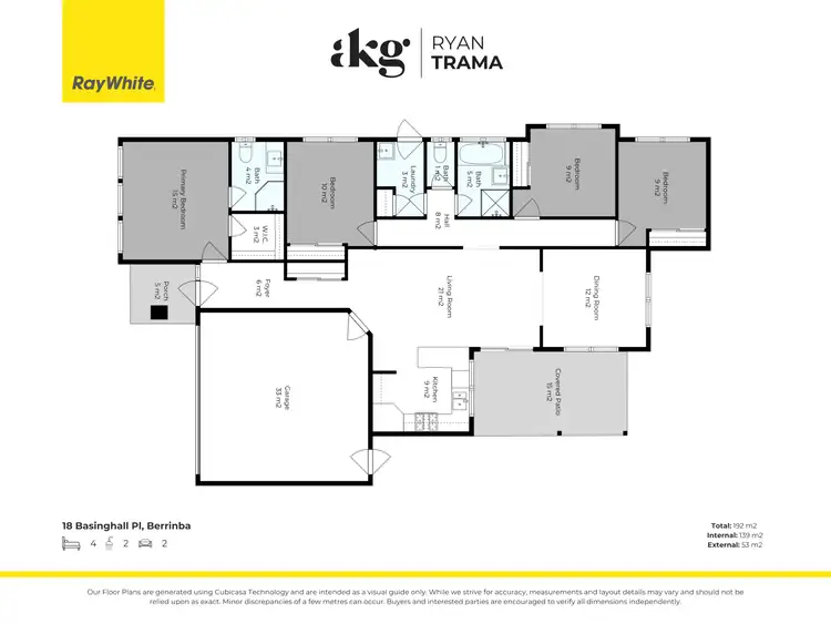 Floorplan of Homely house listing, 18 Basinghall Place, Berrinba QLD 4117