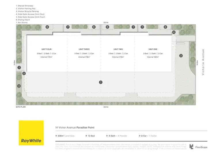 Floorplan of Homely house listing, 14 Victor Avenue, Paradise Point QLD 4216
