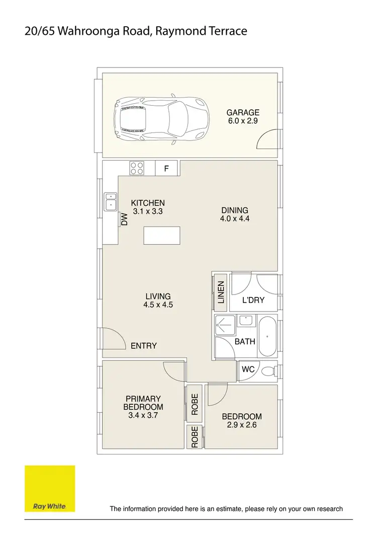 Floorplan of Homely house listing, 20/65 Wahroonga Street, Raymond Terrace NSW 2324