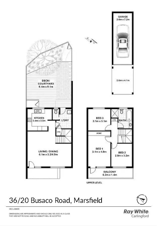Floorplan of Homely townhouse listing, 36/20 Busaco Road, Marsfield NSW 2122