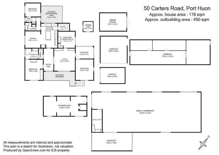 Floorplan of Homely house listing, 50 Carters Road, Port Huon TAS 7116