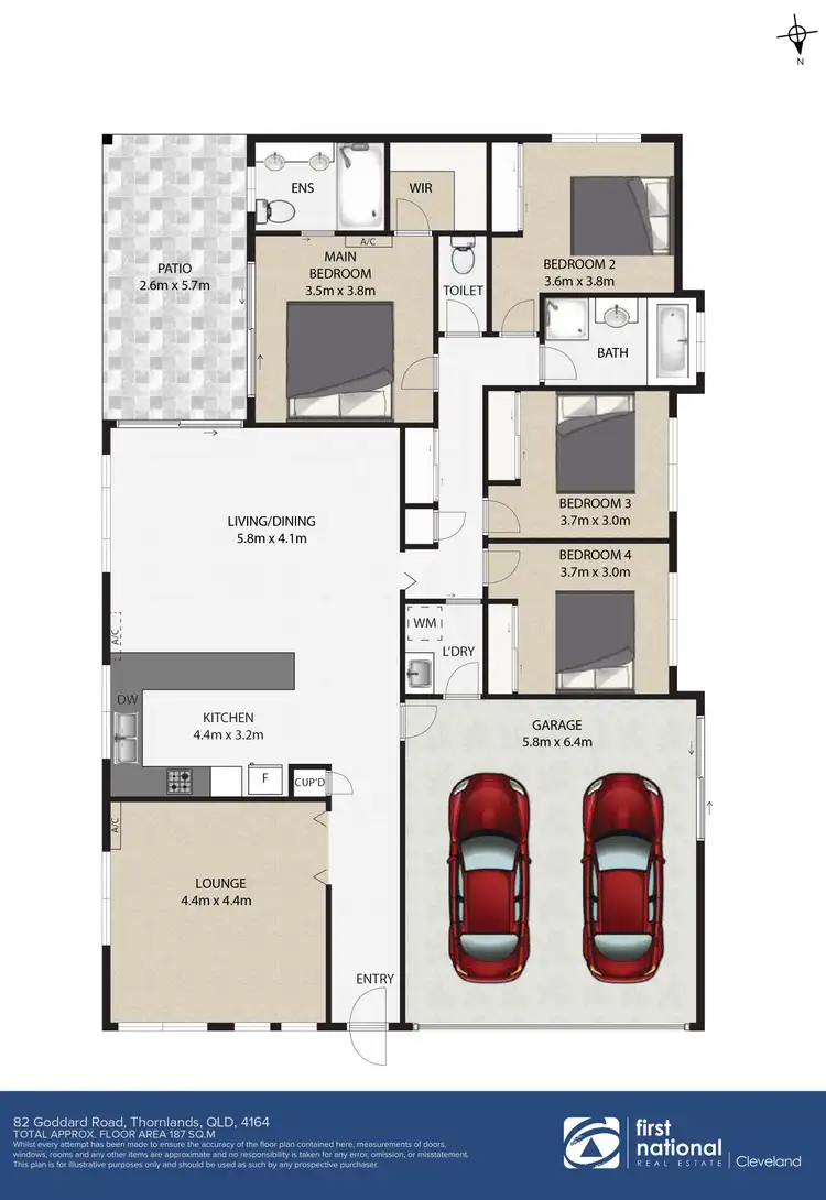 Floorplan of Homely house listing, 82 Goddard Road, Thornlands QLD 4164