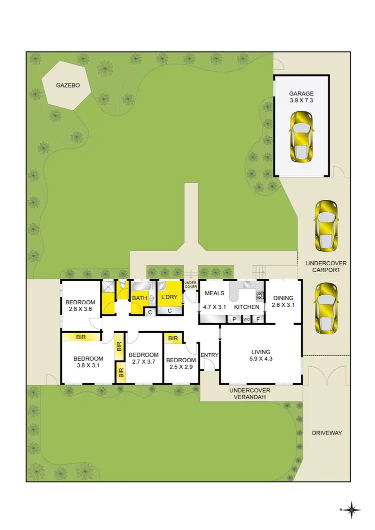 Floorplan of Homely house listing, 125 South Valley Road, Highton VIC 3216