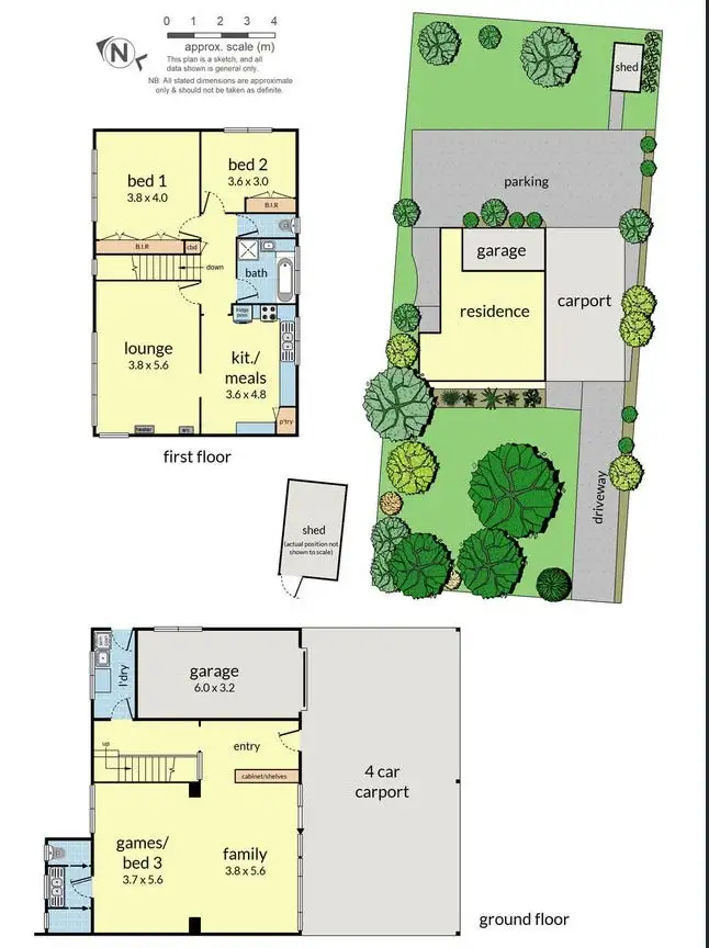 Floorplan of Homely house listing, 1 True Avenue, Carrum VIC 3197