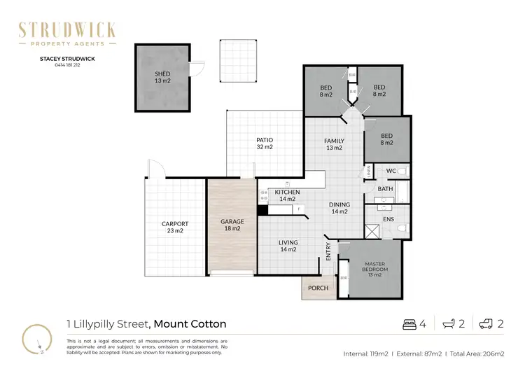 Floorplan of Homely house listing, 1 Lillypilly Street, Mount Cotton QLD 4165