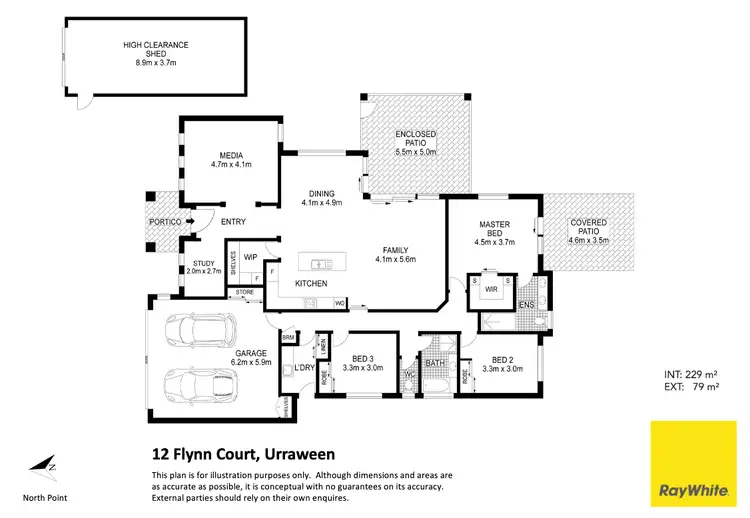 Floorplan of Homely house listing, 12 Flynn Court, Urraween QLD 4655