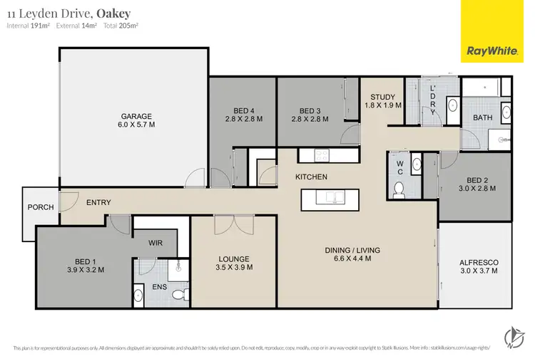 Floorplan of Homely house listing, 11 Leyden Drive, Oakey QLD 4401