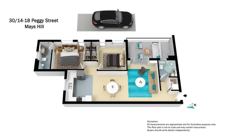 Floorplan of Homely unit listing, 30/14-18 Peggy Street, Mays Hill NSW 2145