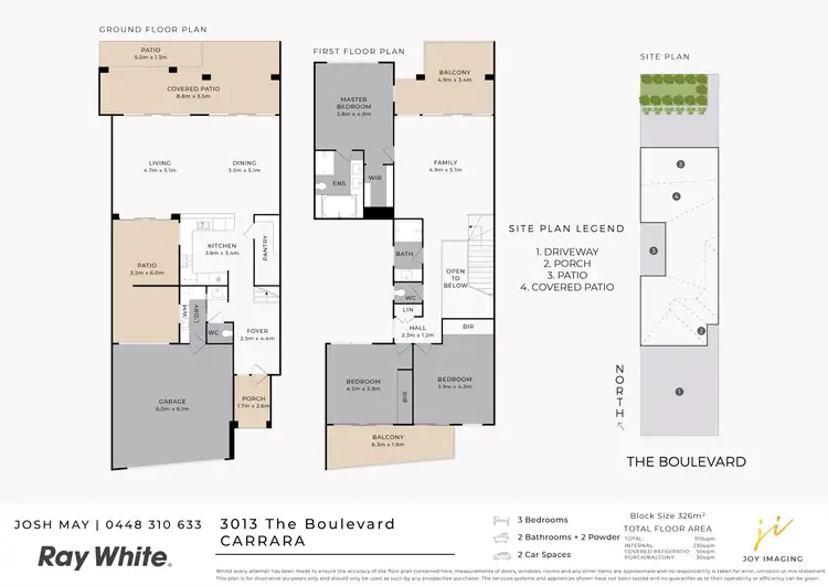 Floorplan of Homely house listing, 3013 The Boulevarde, Carrara QLD 4211