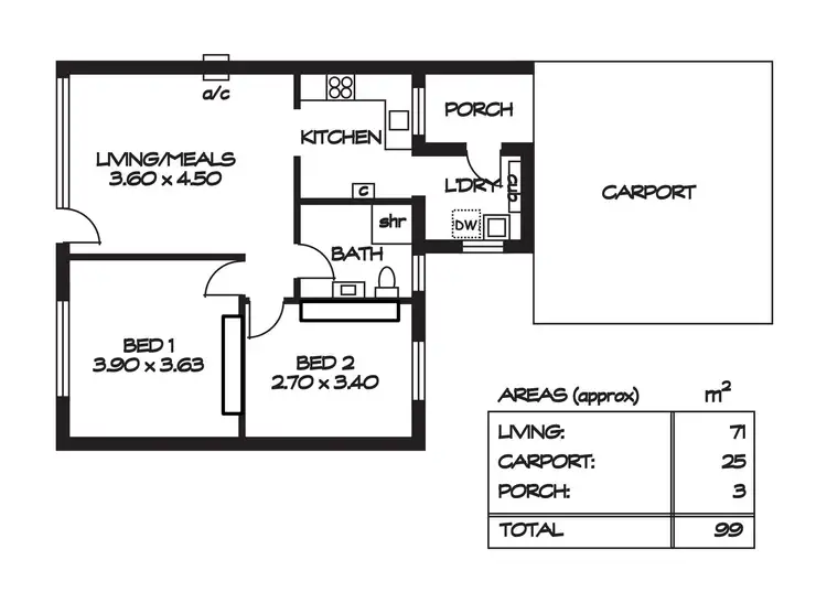 Floorplan of Homely unit listing, 9/5 Richmond Road, Westbourne Park SA 5041
