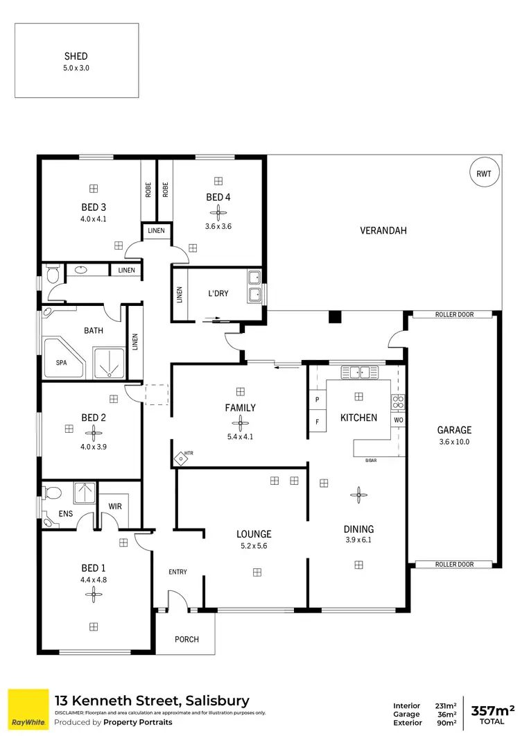 Floorplan of Homely house listing, 13 Kenneth Street, Salisbury SA 5108