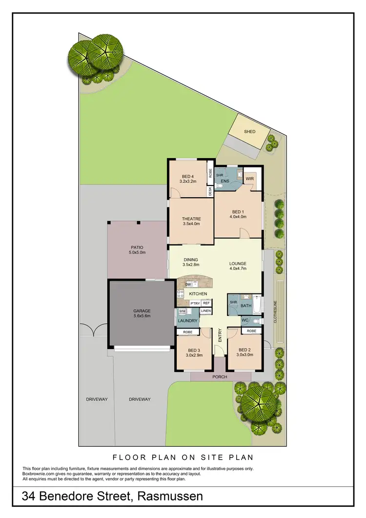 Floorplan of Homely house listing, 34 Benedore Street, Rasmussen QLD 4815