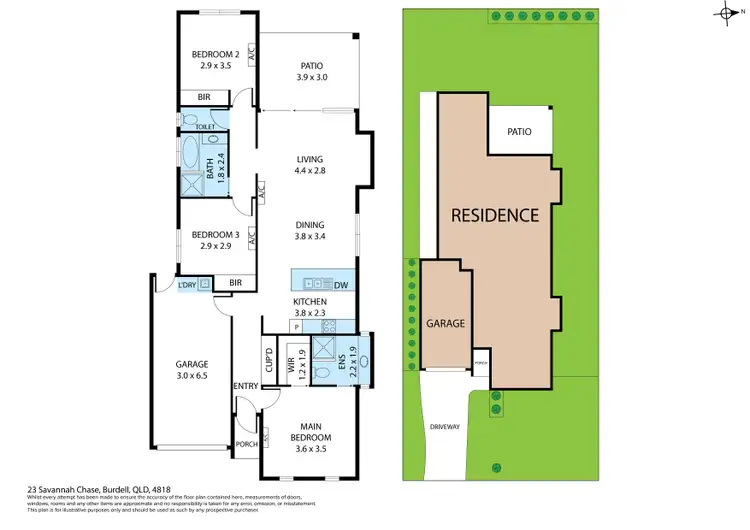 Floorplan of Homely house listing, 23 Savannah Chase, Burdell QLD 4818