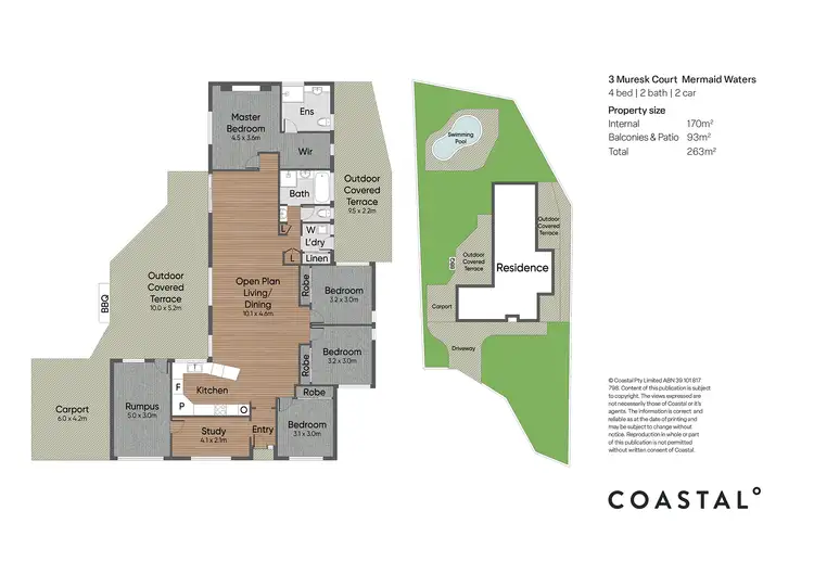 Floorplan of Homely house listing, 3 Muresk Court, Mermaid Waters QLD 4218