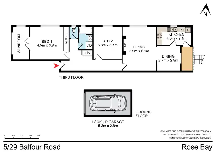 Floorplan of Homely apartment listing, 5/29 Balfour Road, Rose Bay NSW 2029