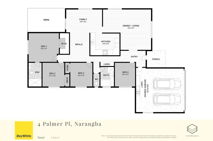 Floorplan of Homely house listing, 4 Palmer Place, Narangba QLD 4504