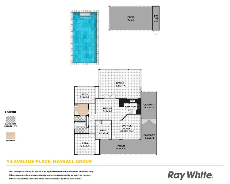 Floorplan of Homely house listing, 14 Aveline Place, Hassall Grove NSW 2761