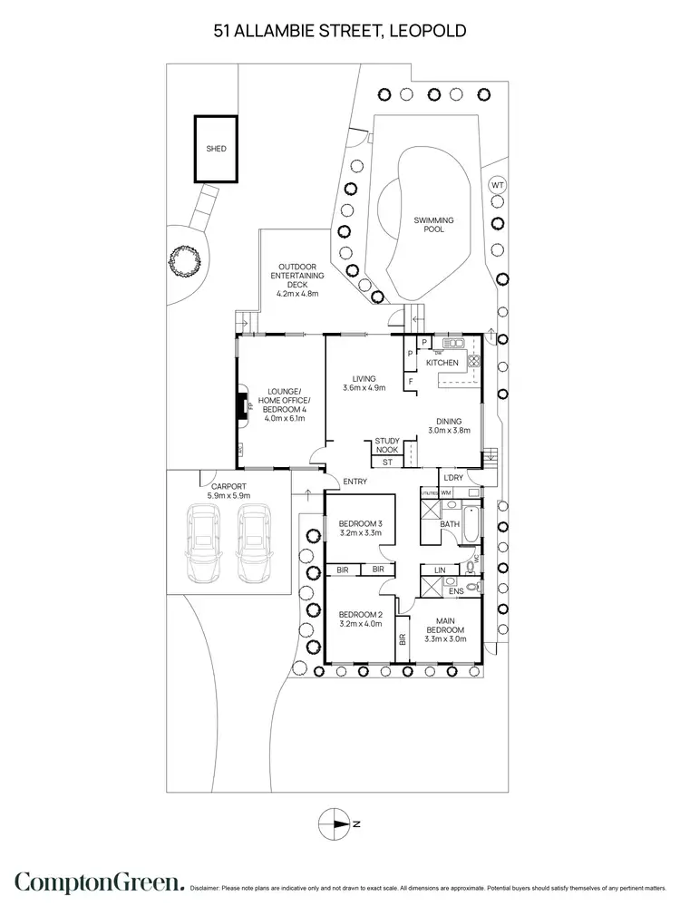 Floorplan of Homely house listing, 51 Allambie Street, Leopold VIC 3224