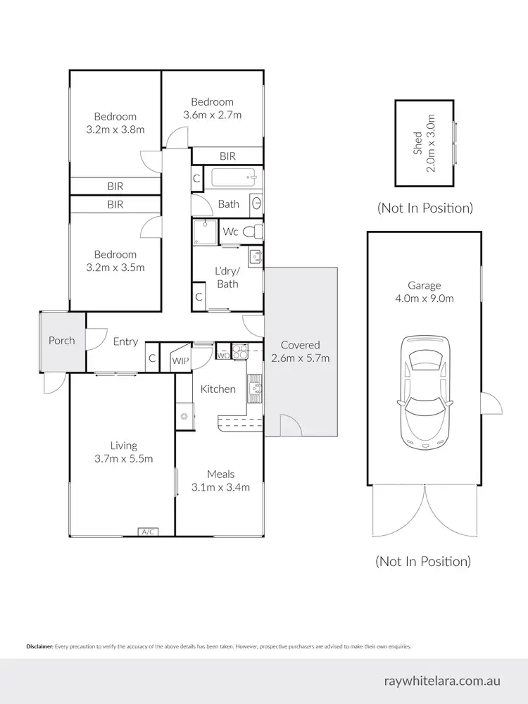Floorplan of Homely house listing, 13 Bank Street, Lara VIC 3212