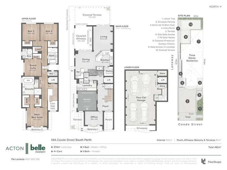 Floorplan of Homely house listing, 49A Coode Street, South Perth WA 6151