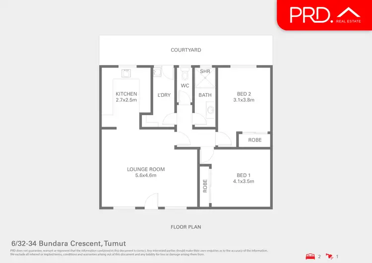 Floorplan of Homely house listing, 6/32-34 Bundara Crescent, Tumut NSW 2720