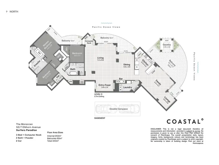 Floorplan of Homely apartment listing, 52/7-11 Elkhorn Avenue, Surfers Paradise QLD 4217