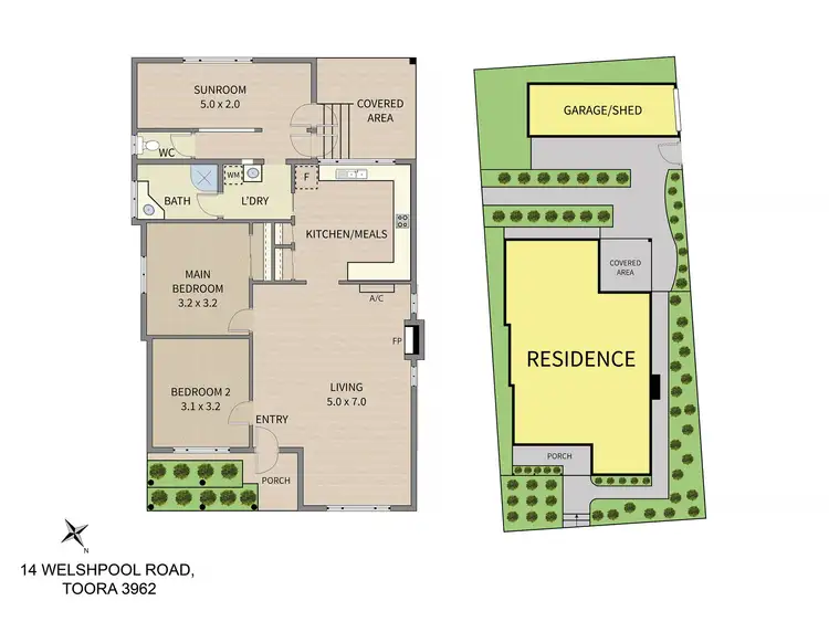 Floorplan of Homely house listing, 14 Welshpool Rd, Toora VIC 3962