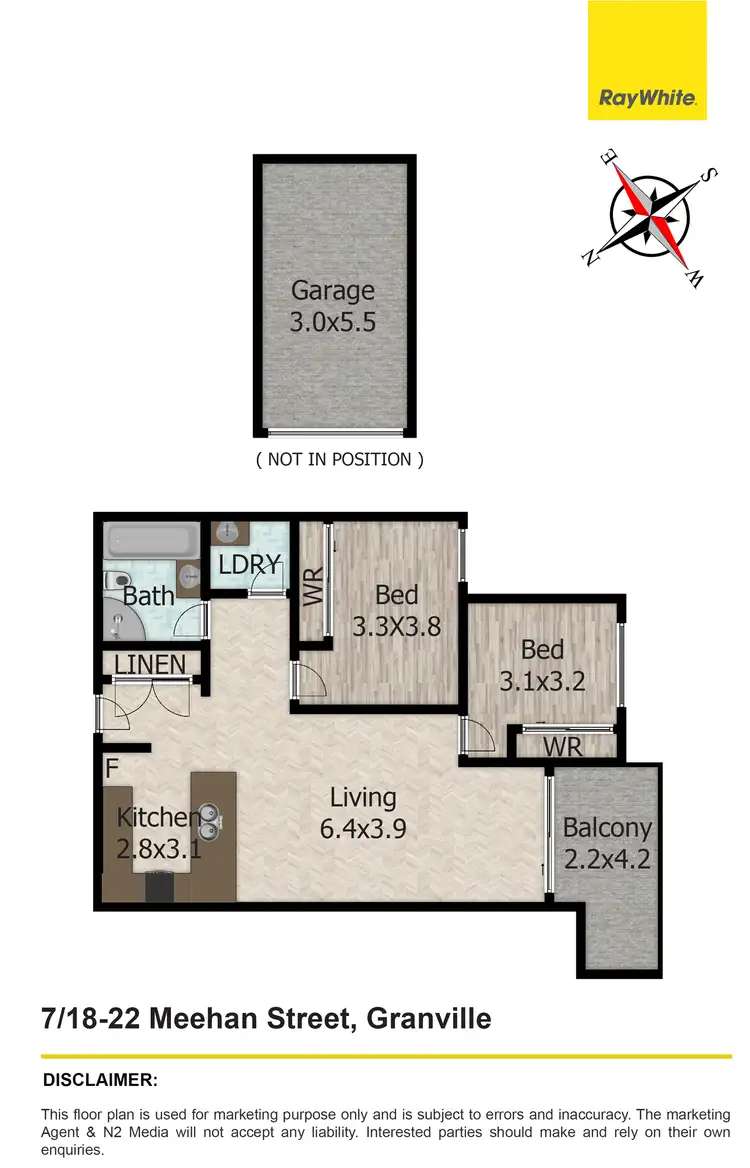 Floorplan of Homely unit listing, 7/18-22 Meehan Street, Granville NSW 2142