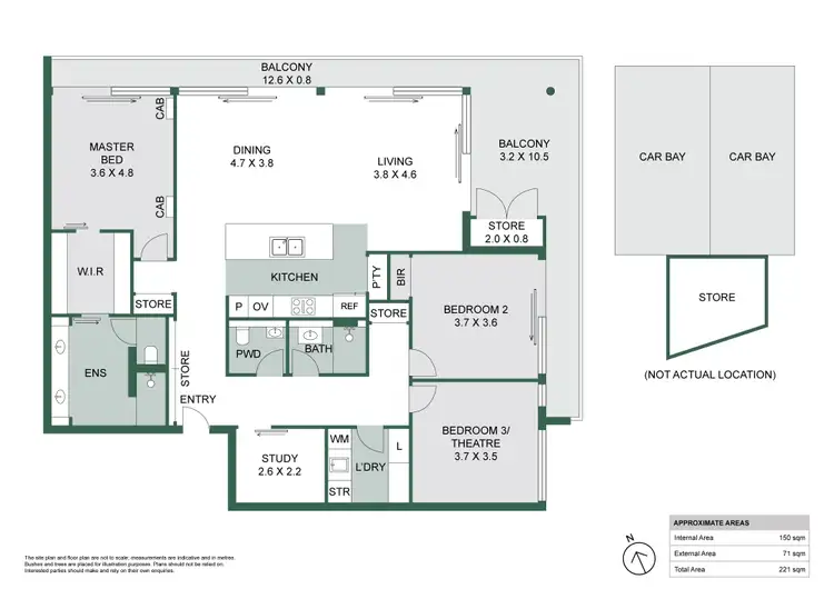 Floorplan of Homely apartment listing, 206/16 Tomlinson Boulevard, Floreat WA 6014