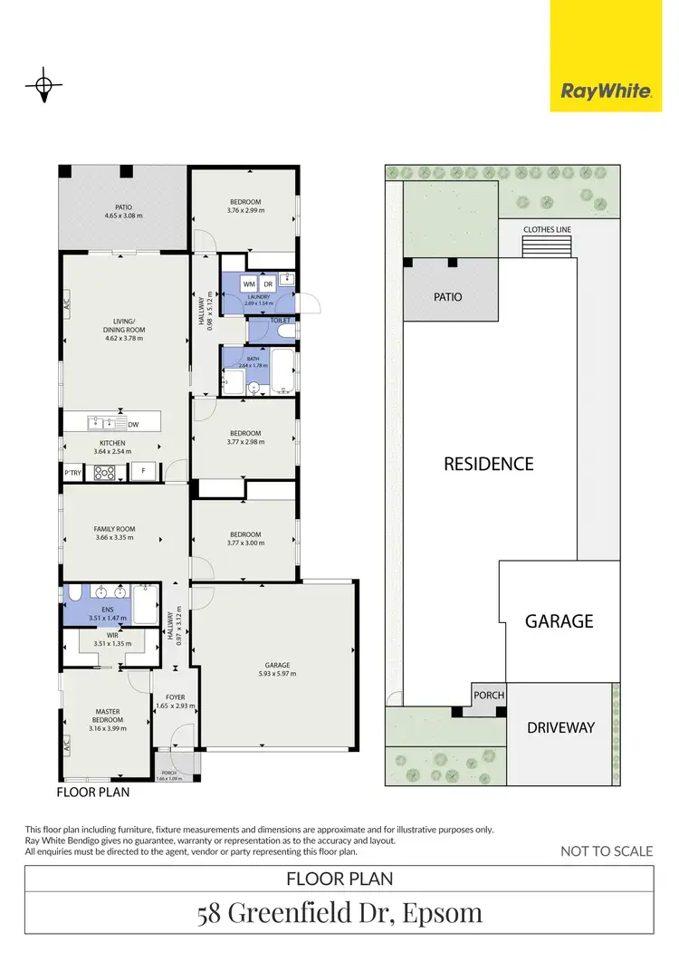 Floorplan of Homely house listing, 58 Greenfield Drive, Epsom VIC 3551