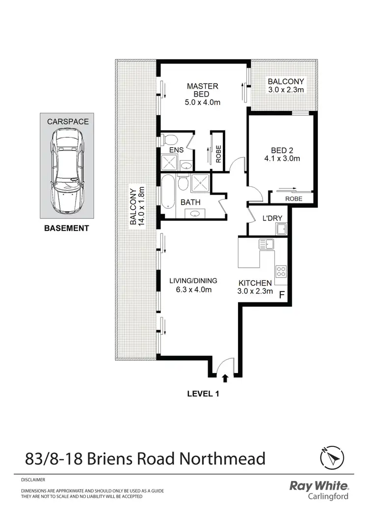 Floorplan of Homely apartment listing, 83/8-18 Briens Road, Northmead NSW 2152