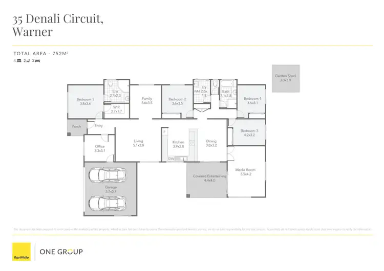 Floorplan of Homely house listing, 35 Denali Circuit, Warner QLD 4500