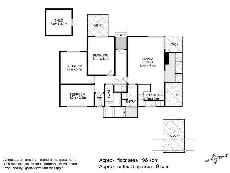 Floorplan of Homely house listing, 11 Annabelle Street, Rokeby TAS 7019