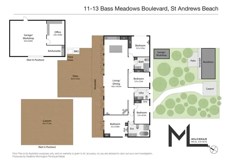 Floorplan of Homely house listing, 11-13 Bass Meadows Bld, St Andrews Beach VIC 3941