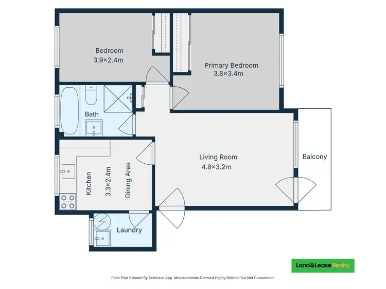 Floorplan of Homely unit listing, 3/22 Hampden Road, Lakemba NSW 2195