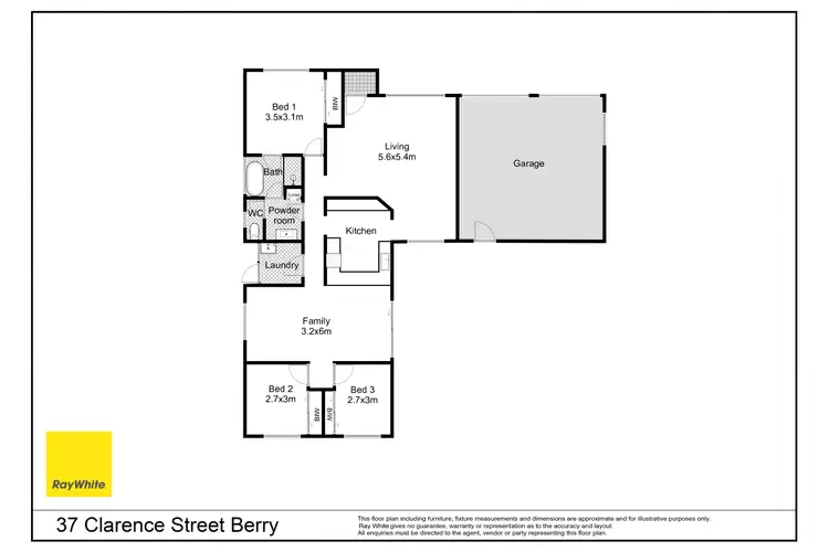 Floorplan of Homely house listing, 37 Clarence Street, Berry NSW 2535