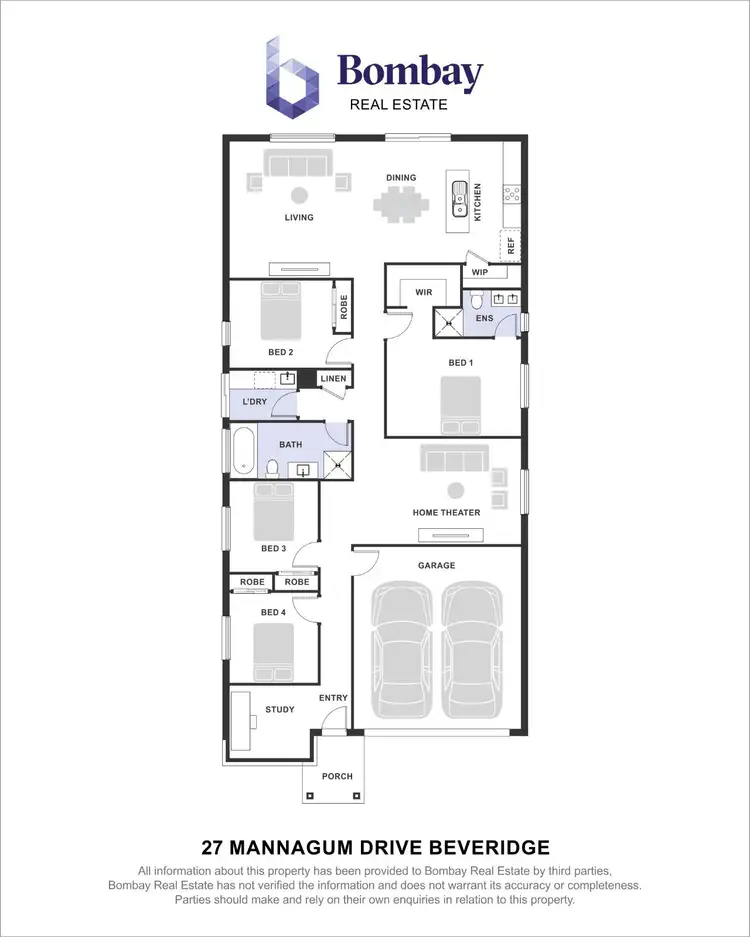 Floorplan of Homely house listing, 27 Mannagum Drive, Beveridge VIC 3753
