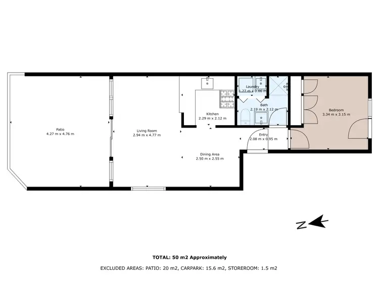 Floorplan of Homely house listing, 25/20 Oliver Street, Lyneham ACT 2602