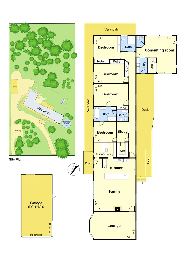 Floorplan of Homely house listing, 6 Toora Crescent, Badger Creek VIC 3777