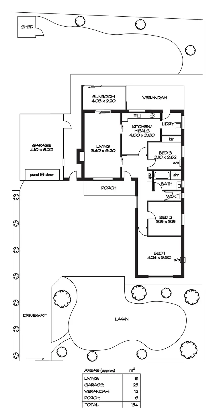 Floorplan of Homely house listing, 12 Berberis Street, Elizabeth Vale SA 5112