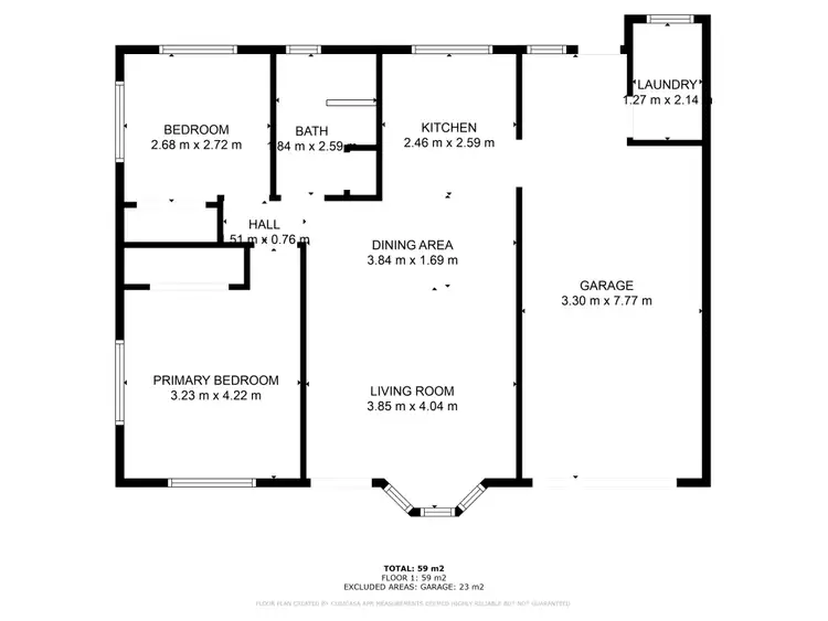 Floorplan of Homely unit listing, 1/71 Ann Street, South Gladstone QLD 4680