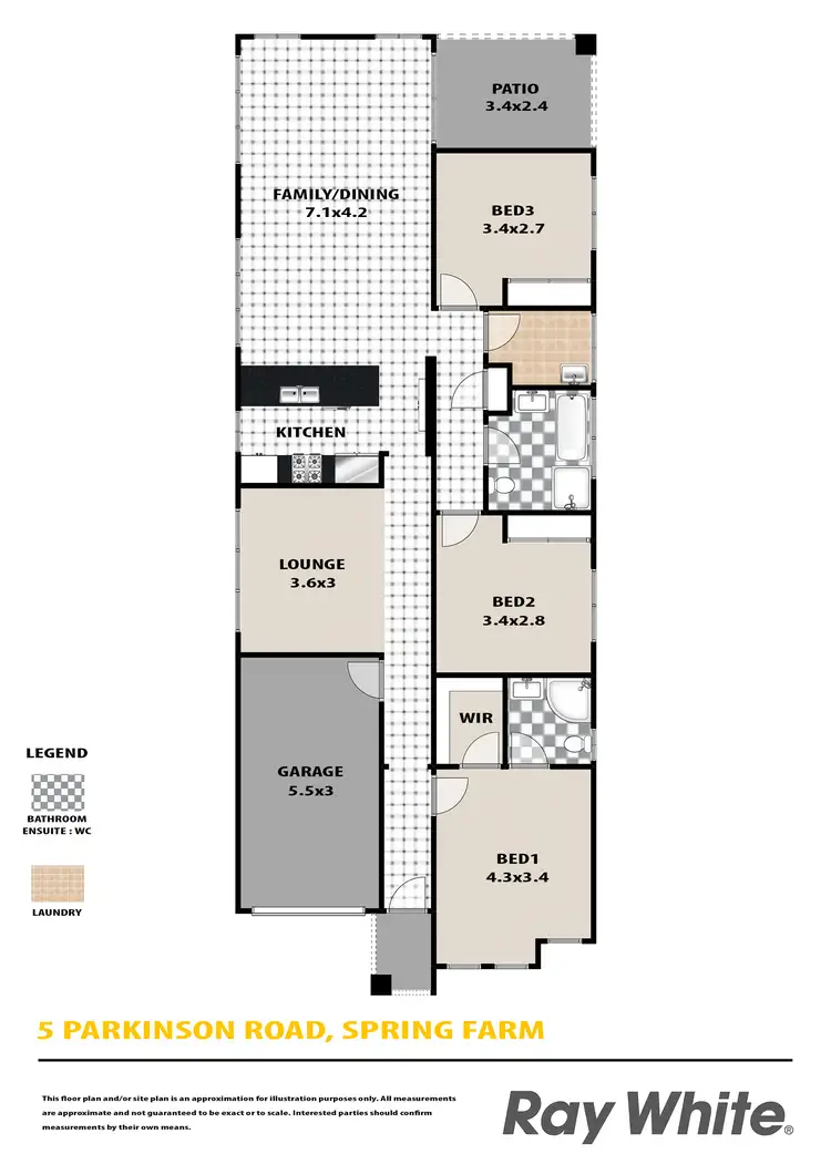 Floorplan of Homely house listing, 5 Parkinson Road, Spring Farm NSW 2570